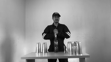 3rd tutorial with 2 tin 1 bottle working flair (illusion bartender academy)
