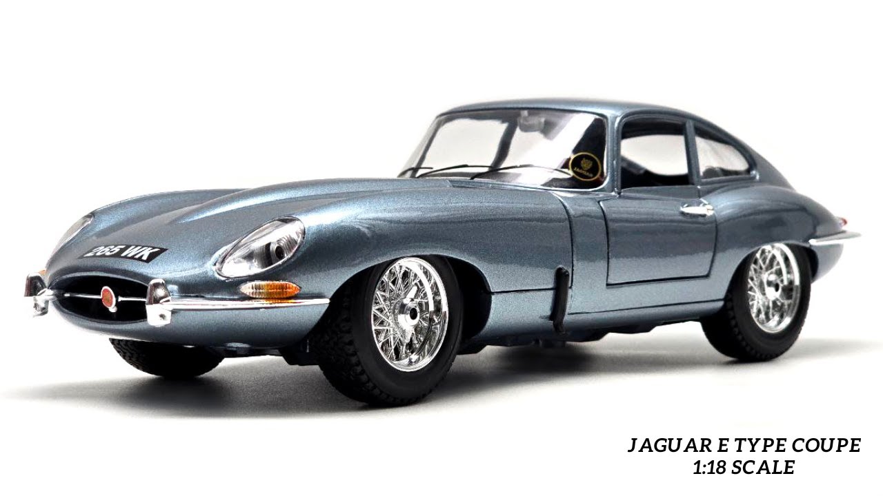 モデルカー Burago Jaguar E-Type Coupe 1/18 Unboxing Jaguar E Type Coupe 1/18 Classic Diecast Model Car