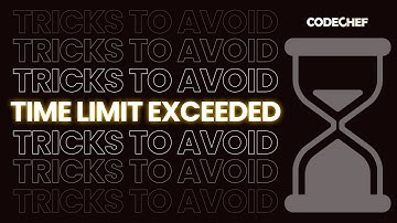 Tricks to Avoid TLE | Time Limit Exceeded | Md. Fraz | Weekend Special | CodeChef