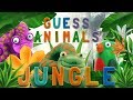 GUESS ANIMALS - JUNGLE  | Learn ABC and animals easily | talking abc