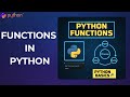 Python Tutorial for Beginners | Functions in Python