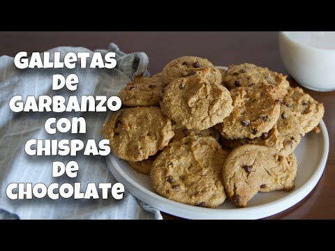 Galletas VEGANAS de garbanzo con chispas de chocolate| 6 ingredientes| Abracadabra Vegan