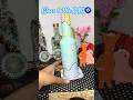 Glass bottle Makeover 🩵 #diy #youtubeshorts #craft #handmade #shortvideo #viral
