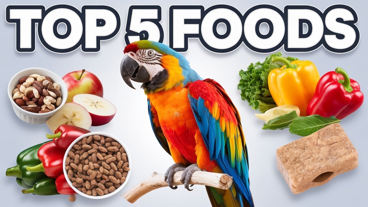 Fresh Look at Top 5 Essential Foods For A Healthy Macaw Parrot Diet