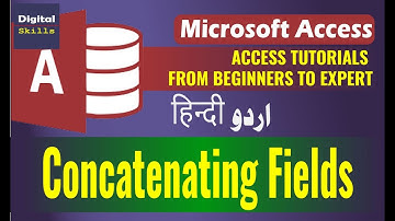 How to Concatenate Fields in MS Access Query Design in Hindi Urdu