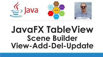 JavaFX  Lecture-10 Scene Builder Controller TableView Filter Update Add Delete - Complete Example.