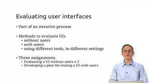 Evaluating User Interfaces - Learn Design and Product