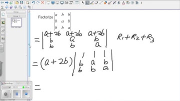 Factorize Determinant eg1 (silent)