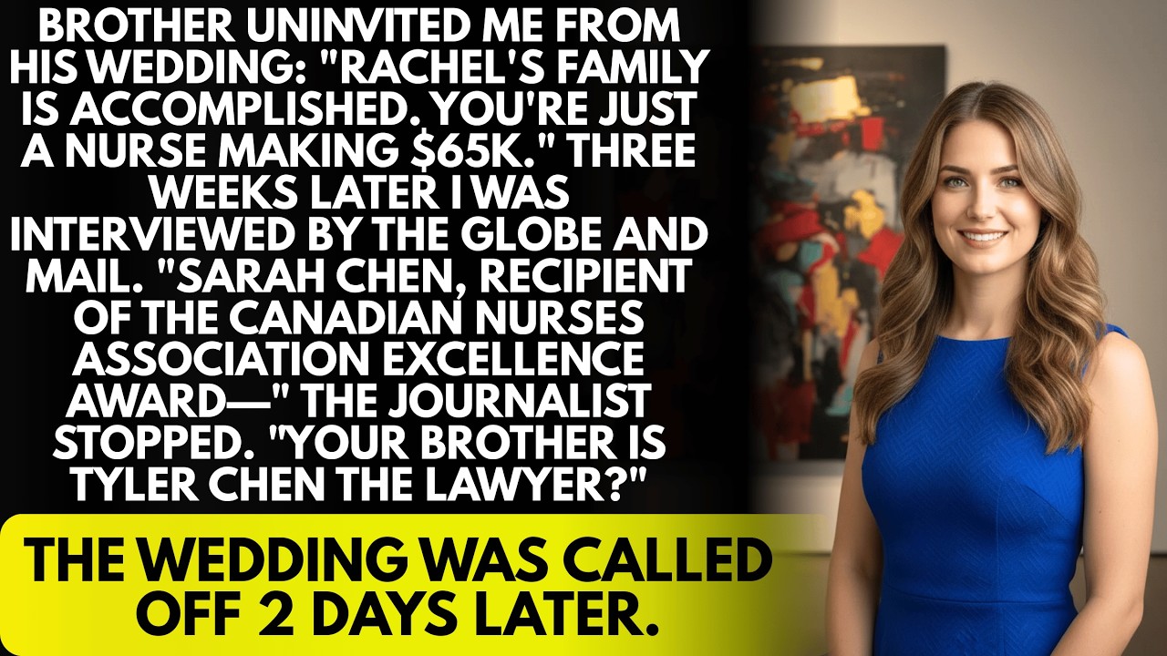 My Brother Uninvited Me From His Wedding: 