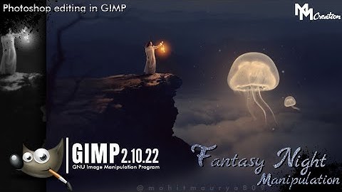 Fantasy Night GIMP Manipulation Tutorial | Photoshop editing in gimp | Codingcreator