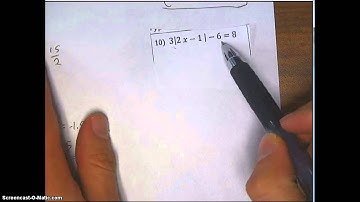 SPHS Pre-AP Algebra 2: Solving Absolute Value Equations