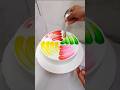 cute colour full cake recipe in design amezing #shortsfeed #trending #ytshorts #viral #shorts