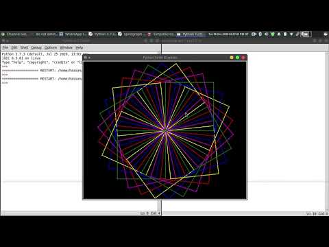 Drawing a spirograph in python |  Tamil |  Hassan