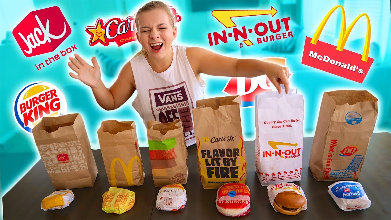 GUESS THAT FAST FOOD BURGER! **Blindfold Taste Test**