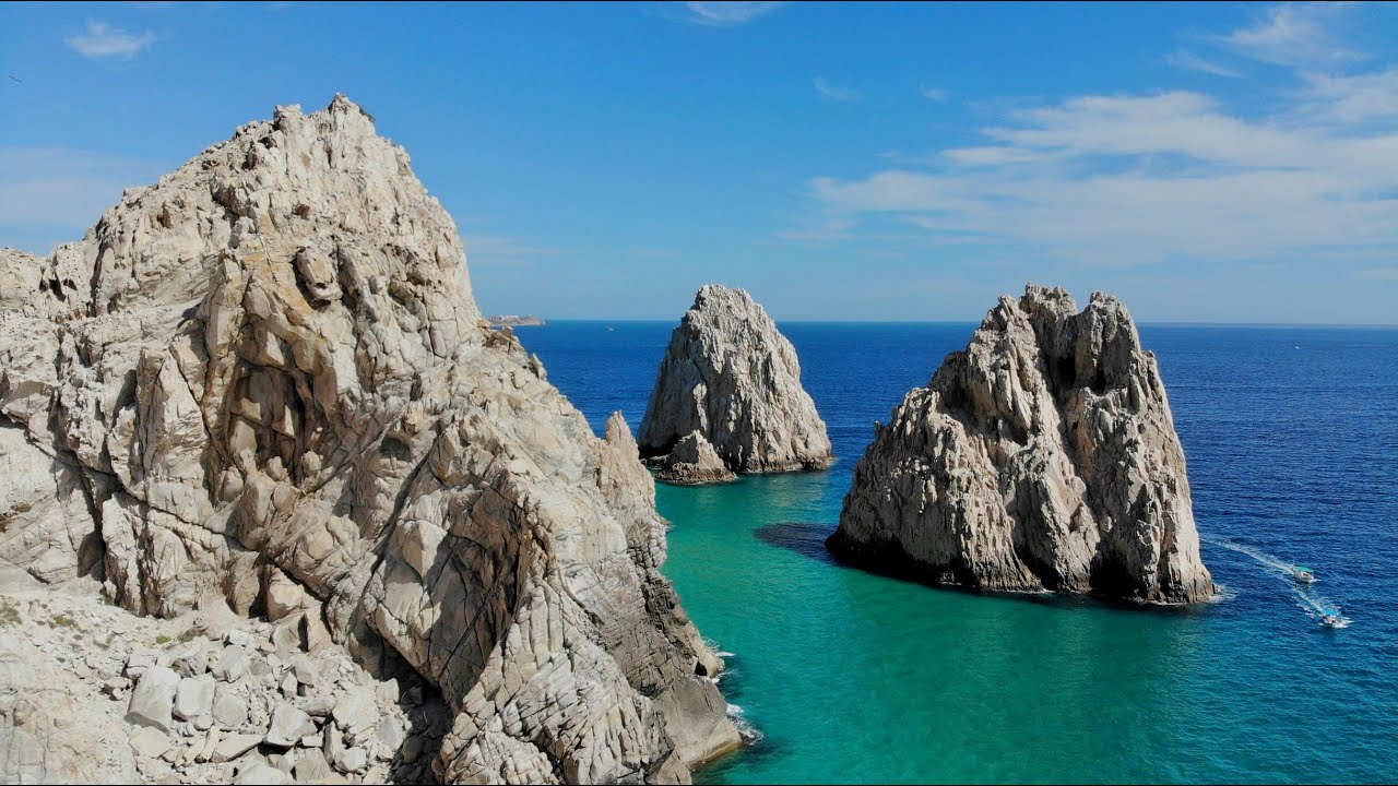 Cabo San Lucas Flying above the arch and lovers beach