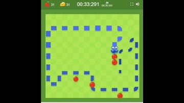 Google Snake Speedrun Cheese Mode (Slow) 5 Apples Standard Run #1 [PB] #gaming