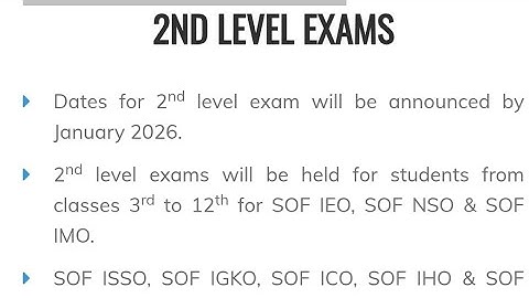 SOF OLYMPIAD LEVEL -2 EXAM DATE||SOF EXAM PREPARATION   || GOLD MEDAL WINNER #olympiad