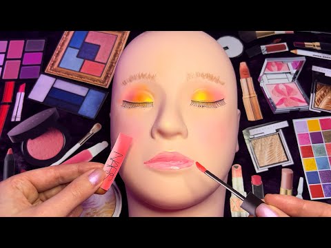 ASMR Paper Makeup on Mannequin 💄It Really Applies!