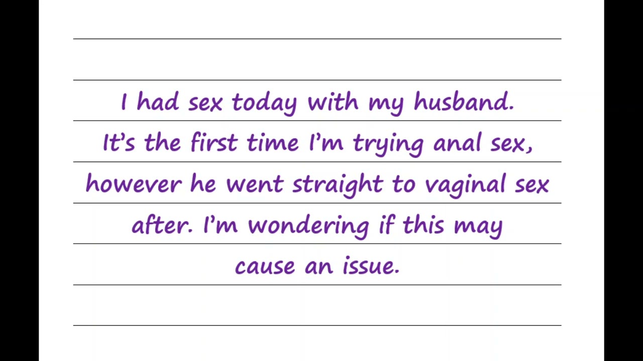 I had anal sex with my husband photo