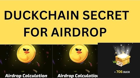 DUCKCHAIN AIRDROP SECRETS FOR ALLOCATION / WITHDRAWAL