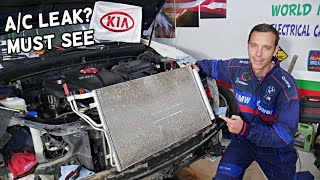 WHERE LEAKING AC FREON KIA FORTE SPORTAGE SORENTO SOUL RIO OPTIMA Kia Forte Ac Compressor