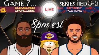 NBA GAME 7 - CAVALIERS vs PISTONS - live watch along