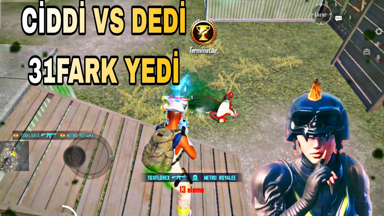 BENİMLE CİDDİ VS ATMAK İSTEDİ BOT DEDİ 10FARK YEDİ OHA😱PUBG MOBİLE