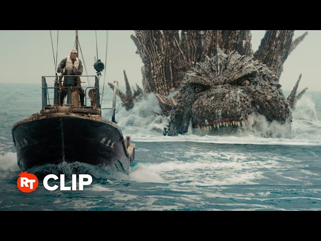 Godzilla Minus One Exclusive Movie Clip - Boat Attack (2023) class=