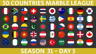 50 Countries Marble Race League Season 31 Day 5/10 Marble Race in Algodoo