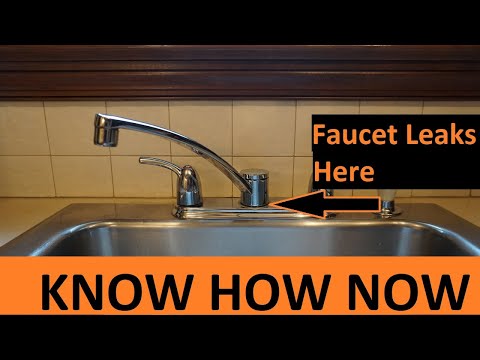 Moen Kitchen Faucet Leaks at Base of the Spout Fix it - YouTube