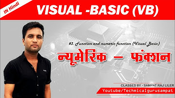 learn visual basic in hindi |  | Visual Basic Numeric Function | VB 2019 by - sampat raj liler