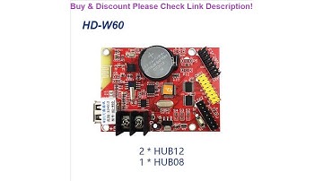 Top Huidu HD-W60 USB+Wifi Single color & Dual color LED display control card 2*HUB12 & 1*HUB08
