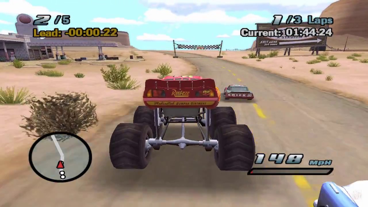 Cars The Game  Lightning McQueen Monster Truck Bonus Car  Gameplay HD  YouTube