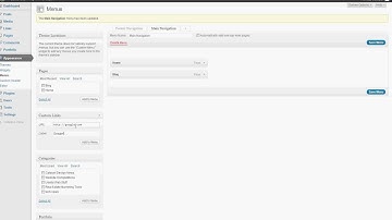 WordPress Menus - Create, Edit and Delete