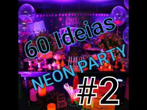 Artigos de neon para festa