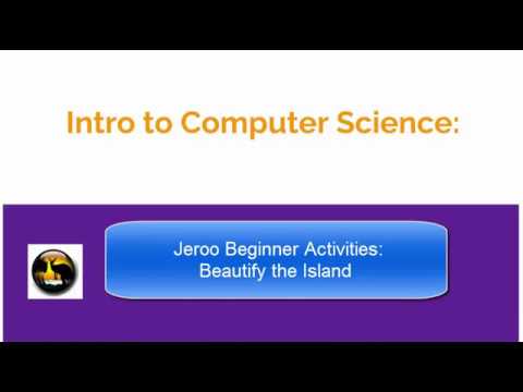 Intro CS: Jeroo Beginner Activities - Beautify the Island