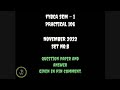 BCA SEM 1 || PRACTICAL PAPER SOLUTION || NOVEMBER 2022 ~ B || #bca #vnsgu