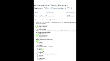 ASRB/ ICAR AO 2011 paper solution