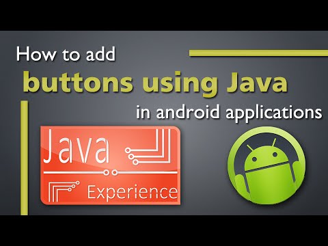 How to add buttons in android app using java code - YouTube