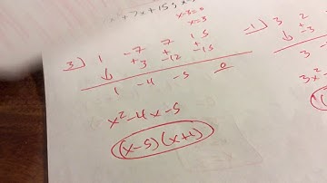 Honors Algebra 2 Chapter 5 Test Review Video Spring 2019