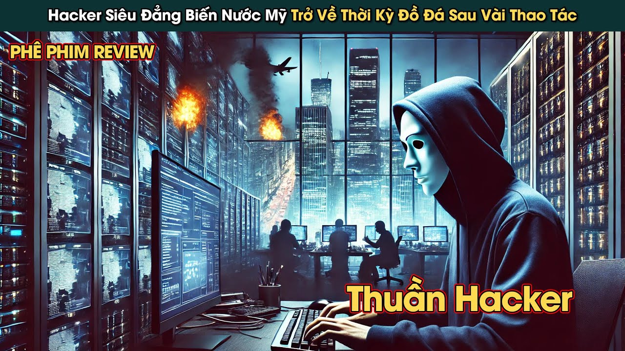 Thuần Hacker Chỉ Cần Vài Thao Tác Đã Đủ Khiến Nước Mỹ Quay Về Thời Kỳ Đồ Đá || Phê Phim Review