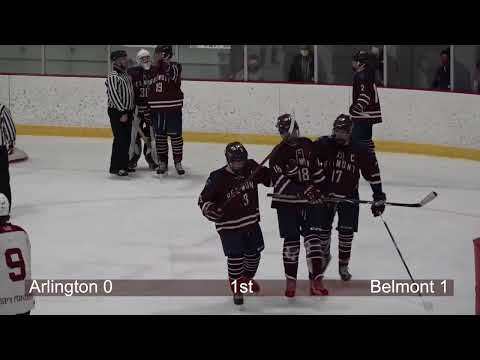 Arlington High School Boys' Hockey vs  Belmont , February 9, 2022