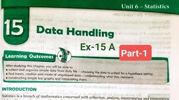 Class 7 Math | Data handling Part-1 | S Chand Publication Book Solution | CBSE Class 7 Math