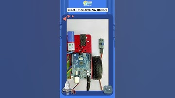 Light Following Robot ! #diy #shorts #electronics #robot #robotics #arduino #light #code #sparklebox