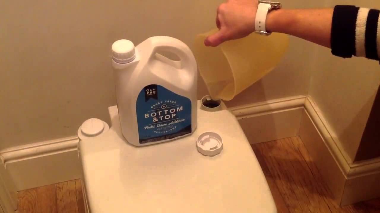 Bottom and Top All in one caravan and Motorhome toilet fluid and rinse