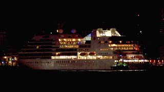 Cruise Ship SEABOURN QUEST in Auckland 4K