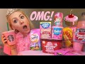 Eating Only PINK Foods For 24 Hours Challenge! 💗😱