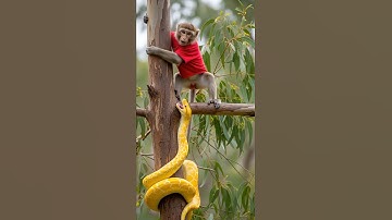 What if a Monkey Punched a Snake Climbing the Tree?