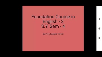 S.Y B.Com_Sem-4_English_Unit- 3_Lecture-3_By Prof. Kalyani Trivedi