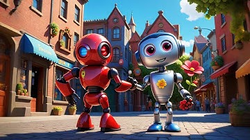 Five Little Robots Beep Beep Song | Fun Counting Song for Kids | Sing Along Nursery Rhyme